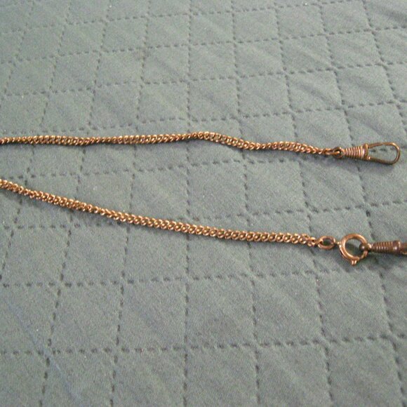Vintage Gold Patina Hanging Chain 14" - Picture 2 of 8